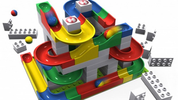 HUBELINO 105-Delige Witte Bouwstenenset | 4250331420053 | - LEGO en DUPLO specialist