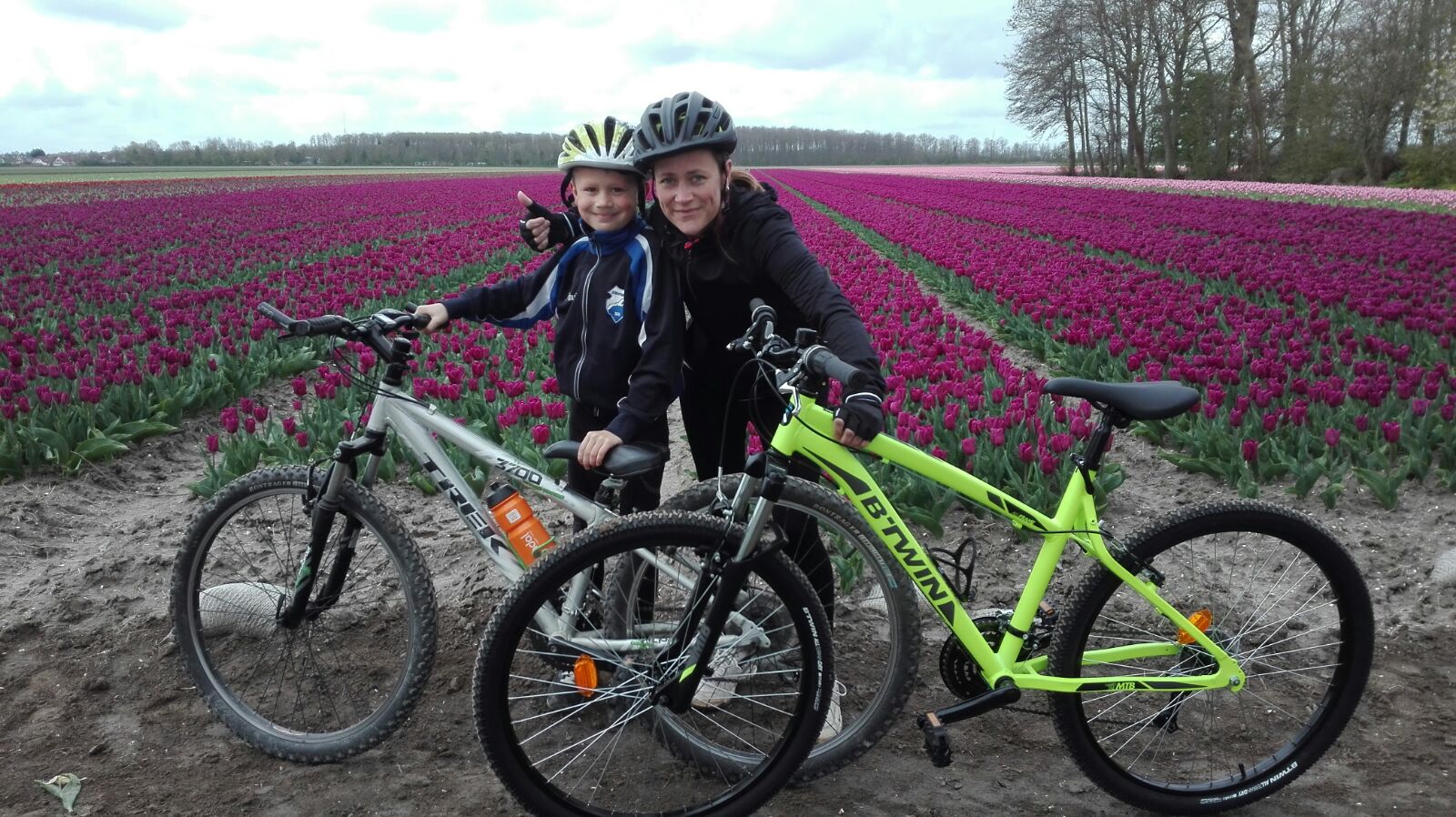 pitstop met mountainbiken