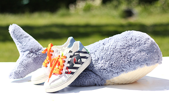 shoesme sneakers, haaienprint sneakers, haaien schoenen, kinderschoenen haai print