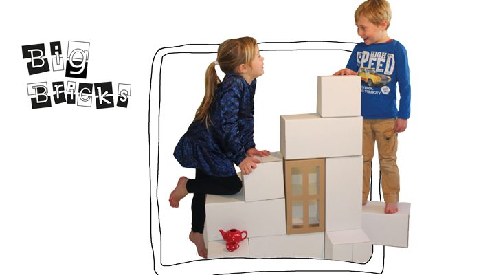 Big Bricks, bigbricks speelgoed, kartonnen speelgoed