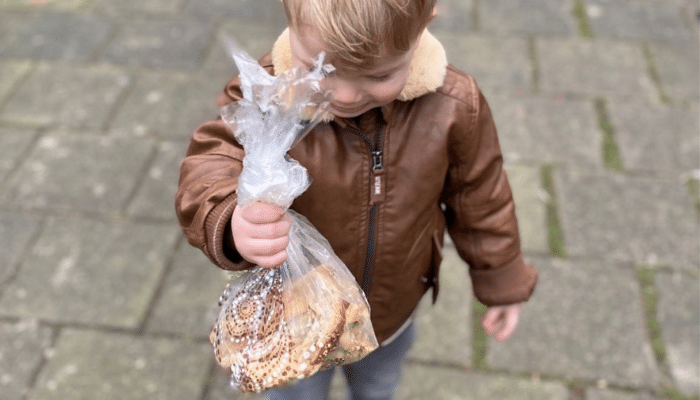 Een vrolijke lunch, leuke lunch met kinderen