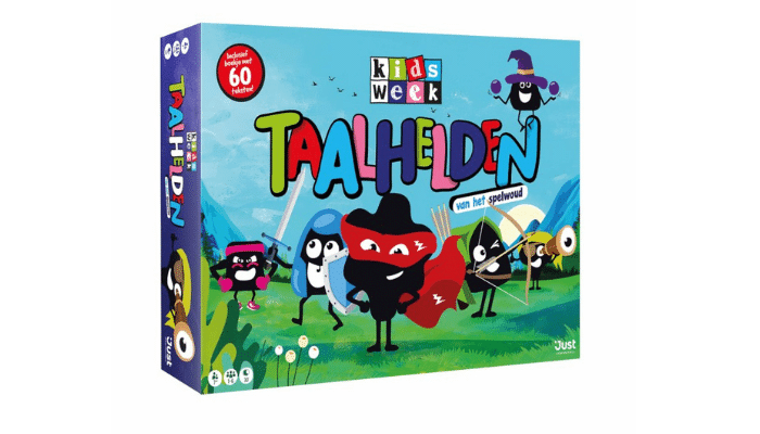 Taalspel, taalhelden van het spelwoud, taalhelden kiesweek, kidsweek spel, educatief bordspel, taal spelletjes