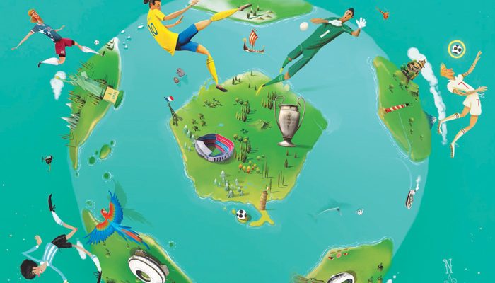 Wereld voetbal atlas