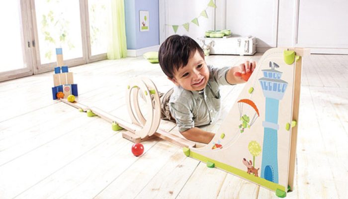 knikkerbaan, houten speelgoed, jongensspeelgoed, het leukste peuterspeelgoed