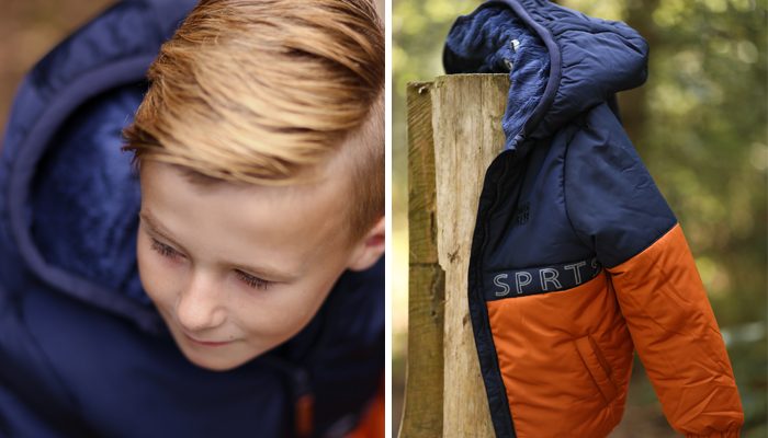 moodstreet winterjas, jongensjas, kinderjas jongens, bruine winterjas jongen, blauwe winterjas jongen