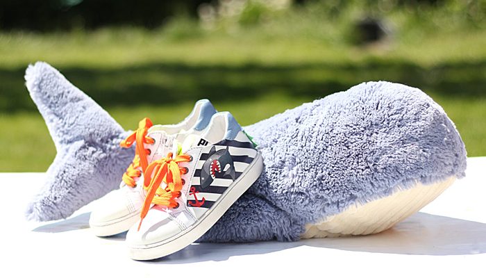 shoesme sneakers, haaienprint sneakers, haaien schoenen, kinderschoenen haai print